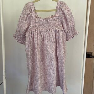 Short sleeve dress for girl | Flower Pattern